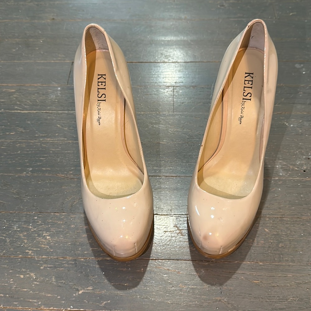 Patent leather pumps